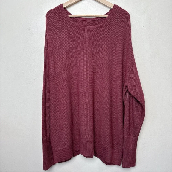 Lululemon Womens 16 Cashlu Crossover Back Sweater Smoky Red - Picture 2 of 14